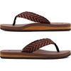 image:imageKuaiLu Mens Rubber Flip Flops with Comfortable Arch Support Summer BeachBrownish