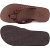 image:imageKuaiLu Mens Rubber Flip Flops with Comfortable Arch Support Summer BeachBrownish
