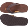 image:imageKuaiLu Mens Rubber Flip Flops with Comfortable Arch Support Summer BeachLight Brown
