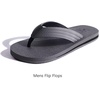 image:imageKuaiLu Mens Rubber Flip Flops with Comfortable Arch Support Summer BeachLight Grey
