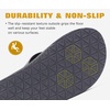 image:imageKuaiLu Mens Rubber Flip Flops with Comfortable Arch Support Summer BeachLight Grey