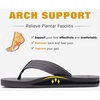 image:imageKuaiLu Mens Rubber Flip Flops with Comfortable Arch Support Summer BeachLight Grey