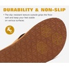 image:imageKuaiLu Mens Rubber Flip Flops with Comfortable Arch Support Summer BeachLight Khaki