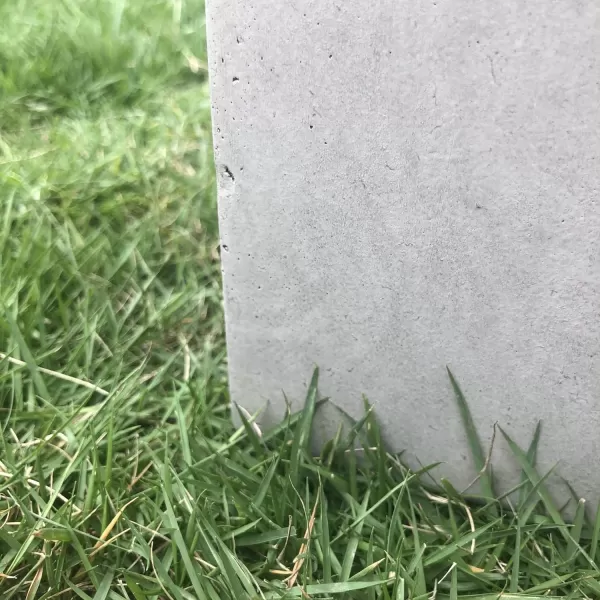 Kante 19.7" H Tall Rectangular Concrete Planter, Modern Square Diameter Plant Pot with Drainage Hole and Rubber Plug for Indoor Outdoor Home Patio Garden, Charcoal