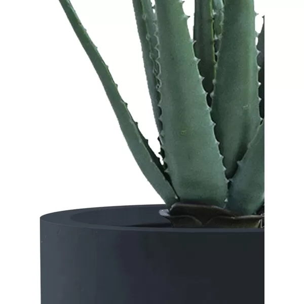 Kante 23.6" H Charcoal Concrete Tall Planters , Large Outdoor Indoor Decorative Plant Pots with Drainage Hole and Rubber Plug, Modern Style for Home and Garden