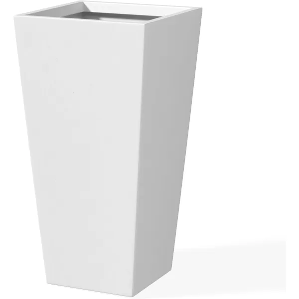 Kante 24.4",18.5",15.7" H Tall Tapered Concrete Planters , Large Outdoor Indoor Garden Pot with Drainage Hole and Rubber Plug, Modern Style for Home and Garden, Weathered Concrete Finish