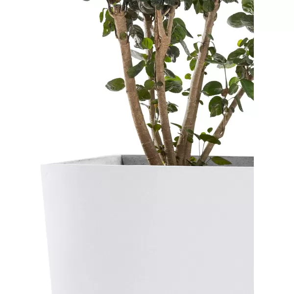 Kante 24.4",18.5",15.7" H Tall Tapered Concrete Planters , Large Outdoor Indoor Garden Pot with Drainage Hole and Rubber Plug, Modern Style for Home and Garden, Weathered Concrete Finish