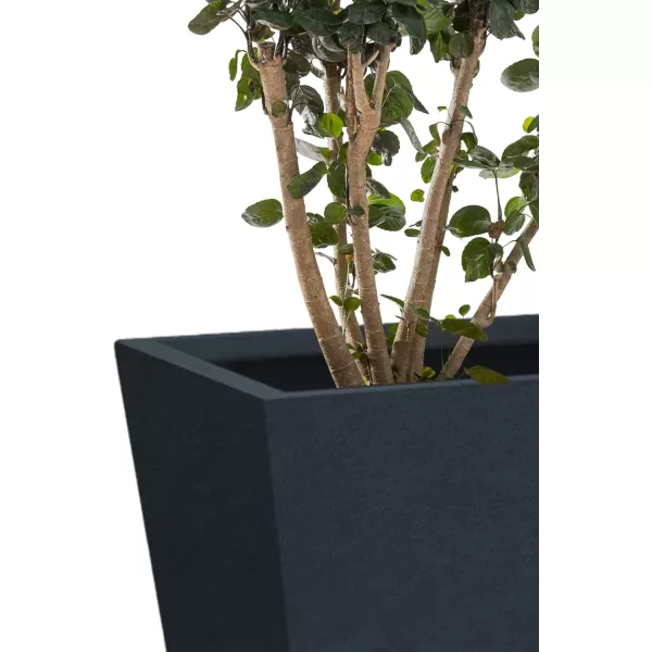 Kante 24.4",18.5",15.7" H Tall Tapered Concrete Planters , Large Outdoor Indoor Garden Pot with Drainage Hole and Rubber Plug, Modern Style for Home and Garden, Weathered Concrete Finish