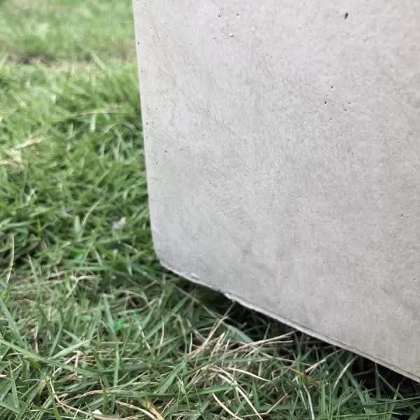 Kante 23.2" L Long Rectangular Concrete Planter, Large Outdoor Indoor Garden Pots with Drainage Hole and Rubber Plug, Charcoal