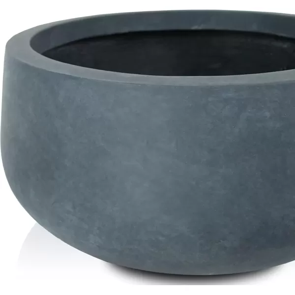 imageKante 196quot157quot118quot Dia Round Concrete Planters Set of 3 Outdoor Indoor Garden Plant Pots with Drainage Hole and Rubber Plug Modern Curvaceous Design Pure WhiteCharcoal