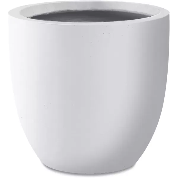 imageKante 20quot165quot134quot Dia Round Concrete Planters Set of 3 Outdoor Indoor Modern Decorative Plant Pots with Drainage Hole ampamp Rubber Plug for Home ampamp Garden Pure WhitePure White