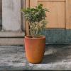 imageKante 181quot205quot224quot H Tall Round Concrete Planters Set of 3 Outdoor Indoor Modern Decorative Plant Pots with Drainage Hole ampamp Rubber Plug for Home ampamp Garden Pure WhiteIron Oxide
