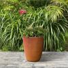 imageKante 181quot205quot224quot H Tall Round Concrete Planters Set of 3 Outdoor Indoor Modern Decorative Plant Pots with Drainage Hole ampamp Rubber Plug for Home ampamp Garden Pure WhiteIron Oxide