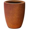 imageKante 181quot205quot224quot H Tall Round Concrete Planters Set of 3 Outdoor Indoor Modern Decorative Plant Pots with Drainage Hole ampamp Rubber Plug for Home ampamp Garden Pure WhiteIron Oxide