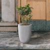 imageKante 181quot205quot224quot H Tall Round Concrete Planters Set of 3 Outdoor Indoor Modern Decorative Plant Pots with Drainage Hole ampamp Rubber Plug for Home ampamp Garden Pure WhiteNatural Concrete