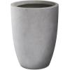imageKante 181quot205quot224quot H Tall Round Concrete Planters Set of 3 Outdoor Indoor Modern Decorative Plant Pots with Drainage Hole ampamp Rubber Plug for Home ampamp Garden Pure WhiteCharcoal