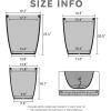 imageKante 181quot205quot224quot H Tall Round Concrete Planters Set of 3 Outdoor Indoor Modern Decorative Plant Pots with Drainage Hole ampamp Rubber Plug for Home ampamp Garden Pure WhiteCharcoal