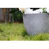 imageKante 18quot14quot10quot Dia Concrete Round Planters Set of 3 Outdoor Indoor Large Planter Pots with Drainage Hole and Rubber Plug for Home Patio Garden Pure WhiteNatural Concrete