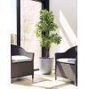 imageKante 18quot14quot10quot Dia Concrete Round Planters Set of 3 Outdoor Indoor Large Planter Pots with Drainage Hole and Rubber Plug for Home Patio Garden Pure WhiteGray