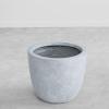 imageKante 18quot14quot10quot Dia Concrete Round Planters Set of 3 Outdoor Indoor Large Planter Pots with Drainage Hole and Rubber Plug for Home Patio Garden Pure WhiteGray