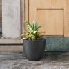 imageKante 18quot14quot10quot Dia Concrete Round Planters Set of 3 Outdoor Indoor Large Planter Pots with Drainage Hole and Rubber Plug for Home Patio Garden Pure WhiteBlack