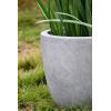 imageKante 18quot14quot10quot Dia Concrete Round Planters Set of 3 Outdoor Indoor Large Planter Pots with Drainage Hole and Rubber Plug for Home Patio Garden Pure WhiteNatural Concrete