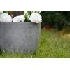 imageKante 18quot14quot10quot Dia Concrete Round Planters Set of 3 Outdoor Indoor Large Planter Pots with Drainage Hole and Rubber Plug for Home Patio Garden Pure WhiteNatural Concrete