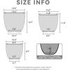 imageKante 18quot14quot10quot Dia Concrete Round Planters Set of 3 Outdoor Indoor Large Planter Pots with Drainage Hole and Rubber Plug for Home Patio Garden Pure WhiteBlack