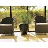 imageKante 18quot14quot10quot Dia Concrete Round Planters Set of 3 Outdoor Indoor Large Planter Pots with Drainage Hole and Rubber Plug for Home Patio Garden Pure WhiteCharcoal