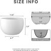 imageKante 199quot Dia Round Concrete Planter OutdoorIndoor Large Bowl Plant Pots with Drainage Hole and Rubber Plug for Garden Patio Balcony Home Pure WhitePure White