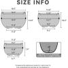 imageKante 199quot Dia Round Concrete Planter OutdoorIndoor Large Bowl Plant Pots with Drainage Hole and Rubber Plug for Garden Patio Balcony Home Pure WhiteDark Gray