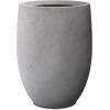 imageKante 217quot H White Concrete Tall Planter Large Outdoor Indoor Decorative Pot with Drainage Hole and Rubber Plug Modern Round Style for Home and GardenNatural Concrete