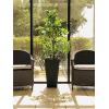 imageKante 24quot Tall Lightweight Concrete Modern Tapered Tall Rectangle Outdoor Planter with Drainage Hole Large Outdoor Indoor Modern Planter for Home and Garden Pure WhiteGraphite