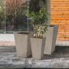 imageKante 24quot Tall Lightweight Concrete Modern Tapered Tall Rectangle Outdoor Planter with Drainage Hole Large Outdoor Indoor Modern Planter for Home and Garden Pure WhiteNatural Concrete