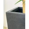 imageKante 24quot Tall Lightweight Concrete Modern Tapered Tall Rectangle Outdoor Planter with Drainage Hole Large Outdoor Indoor Modern Planter for Home and Garden Pure WhiteCharcoal
