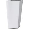 imageKante 24quot Tall Lightweight Concrete Modern Tapered Tall Rectangle Outdoor Planter with Drainage Hole Large Outdoor Indoor Modern Planter for Home and Garden Pure WhiteWhite