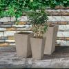 imageKante 24quot Tall Lightweight Concrete Modern Tapered Tall Rectangle Outdoor Planter with Drainage Hole Large Outdoor Indoor Modern Planter for Home and Garden Pure WhiteNatural Concrete