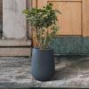 imageKante 28quot21quot14quot H Round Pure White Concrete Tall Planters Set of 3 Indoor Large Planter Pots Containers for Patio Balcony Backyard Living RoomCharcoal