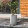 imageKante 28quot21quot14quot H Round Pure White Concrete Tall Planters Set of 3 Indoor Large Planter Pots Containers for Patio Balcony Backyard Living RoomNatural Concrete