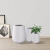 imageKante 28quot21quot14quot H Round Pure White Concrete Tall Planters Set of 3 Indoor Large Planter Pots Containers for Patio Balcony Backyard Living RoomPure White