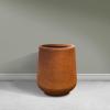 imageKante 28quot21quot14quot H Round Pure White Concrete Tall Planters Set of 3 Indoor Large Planter Pots Containers for Patio Balcony Backyard Living RoomIron Oxide