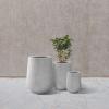imageKante 28quot21quot14quot H Round Pure White Concrete Tall Planters Set of 3 Indoor Large Planter Pots Containers for Patio Balcony Backyard Living RoomNatural Concrete
