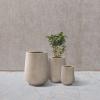 imageKante 28quot21quot14quot H Round Pure White Concrete Tall Planters Set of 3 Indoor Large Planter Pots Containers for Patio Balcony Backyard Living RoomWeathered Concrete