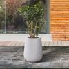 imageKante 28quot21quot14quot H Round Pure White Concrete Tall Planters Set of 3 Indoor Large Planter Pots Containers for Patio Balcony Backyard Living RoomPure White