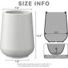 imageKante 28quot21quot14quot H Round Pure White Concrete Tall Planters Set of 3 Indoor Large Planter Pots Containers for Patio Balcony Backyard Living RoomPure White