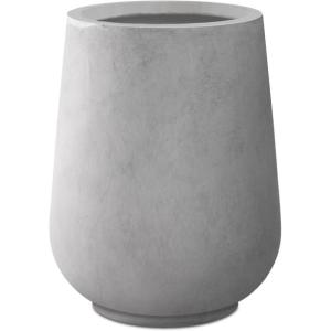 imageKante 28quot21quot14quot H Round Pure White Concrete Tall Planters Set of 3 Indoor Large Planter Pots Containers for Patio Balcony Backyard Living RoomNatural Concrete