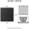 imageKante 10 Inch Square Concrete Planter for Outdoor Indoor Home Patio Garden Large Plant Pot with Drainage Hole and Rubber Plug Pure WhiteBlack