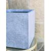 imageKante 10 Inch Square Concrete Planter for Outdoor Indoor Home Patio Garden Large Plant Pot with Drainage Hole and Rubber Plug Pure WhiteLight Gray