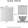 imageKante 10 Inch Square Concrete Planter for Outdoor Indoor Home Patio Garden Large Plant Pot with Drainage Hole and Rubber Plug Pure WhitePure White
