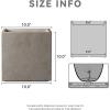 imageKante 10 Inch Square Concrete Planter for Outdoor Indoor Home Patio Garden Large Plant Pot with Drainage Hole and Rubber Plug Pure WhiteWeathered Gray